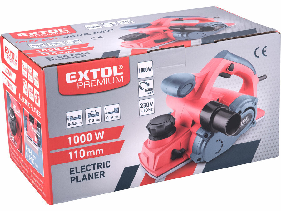 Extol Elektromos gyalugép, 110mm, 1000W