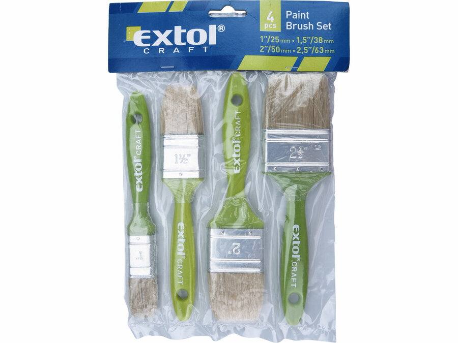 Extol Lapos ecset, 4db-os készlet, 25-38-50-63mm