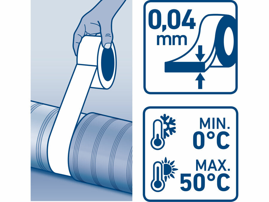 Extol ALU ragasztószalag, alumínium, 50mm x 10m