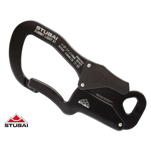 STUBAI SUMMIT LIGHT X1 karabiner "Via Ferrata szetthez" fekete