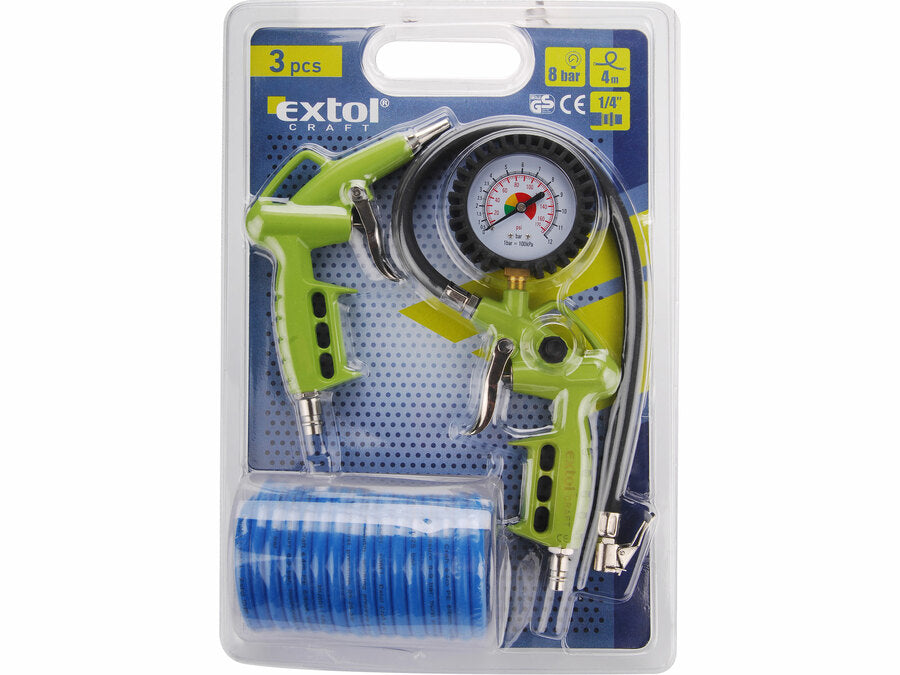 Extol Légkompresszor tartozék készlet, pneumatikus, 3db