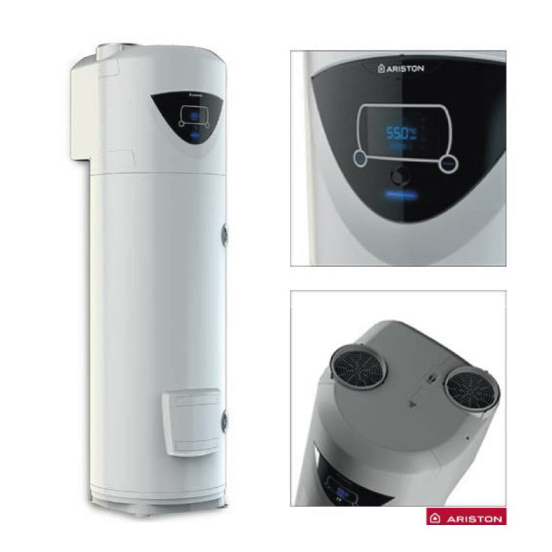 Ariston Nuos Plus 250 SYS álló, monoblokkos, hőszivattyűs vízmelegítő