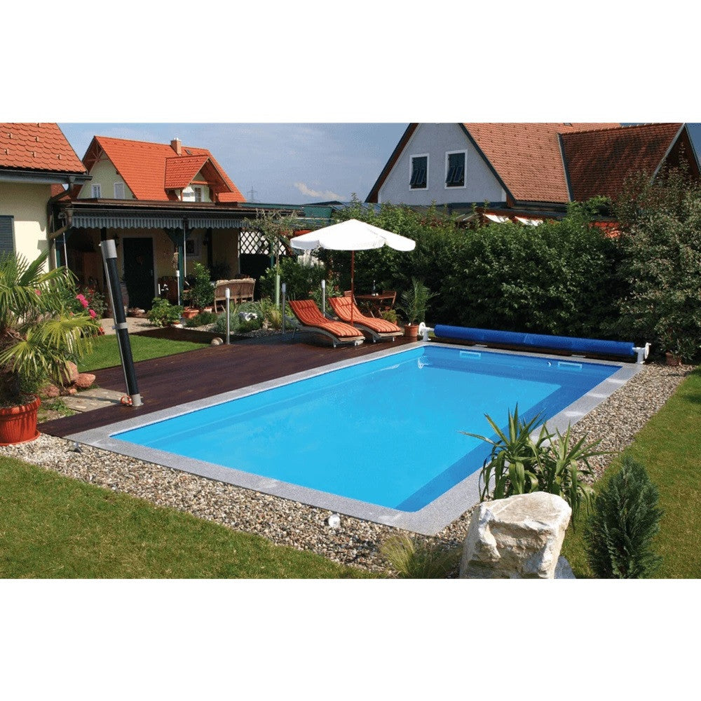 Medence szett, Porocell Basic, 3,0 x 6,0 x 1,5 m, kék, EPS30 falazóelemes, hőszigetelt, komplett szett