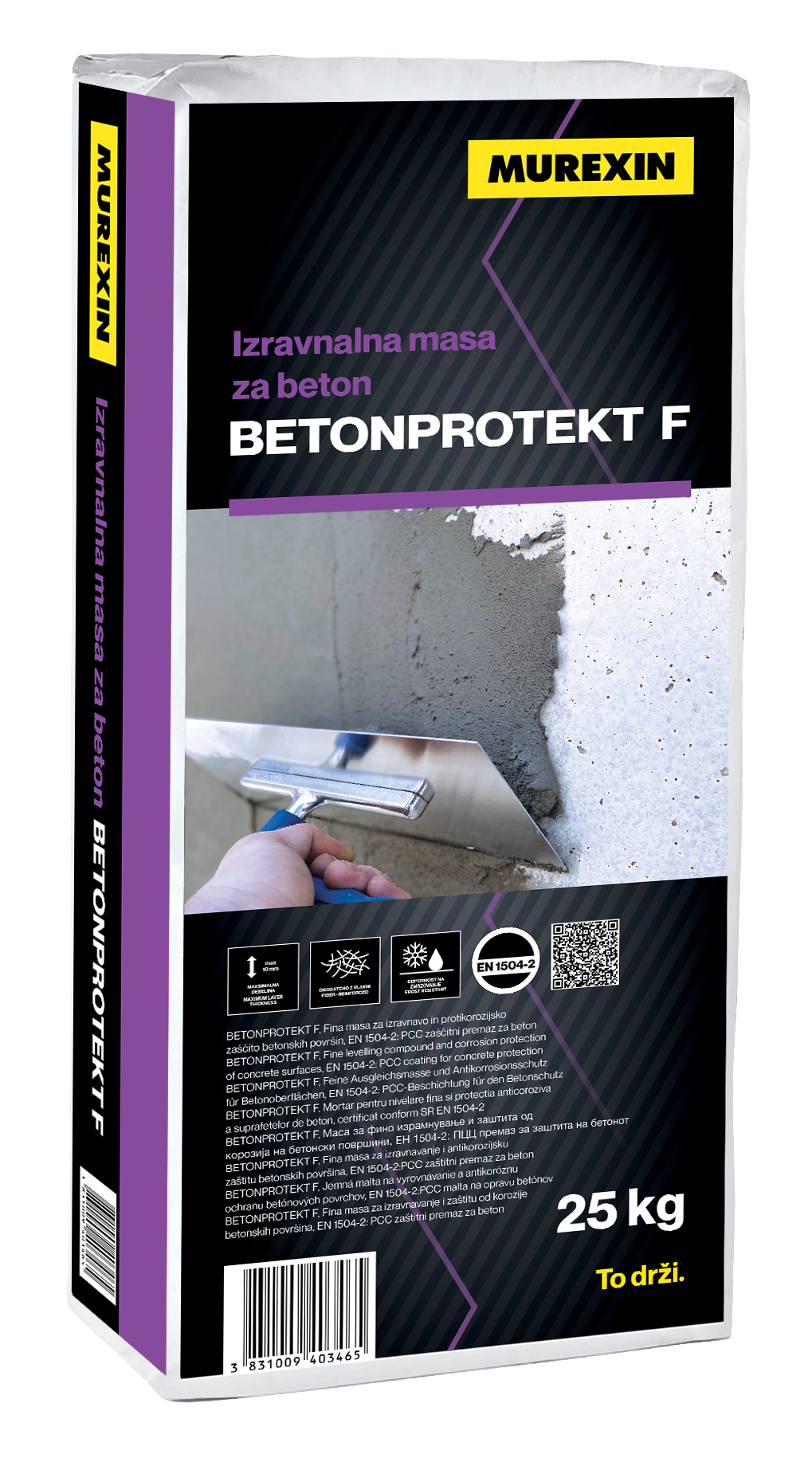 Murexin BETONPROTEKT F Finom betonjavító habarcs