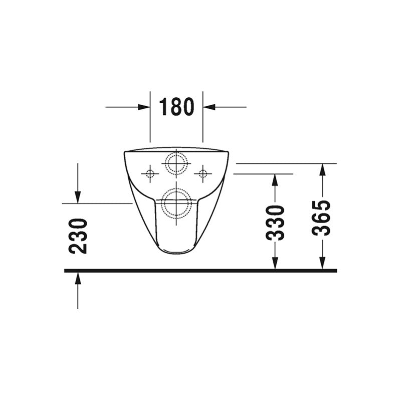 Duravit D-Code fali wc-szett
