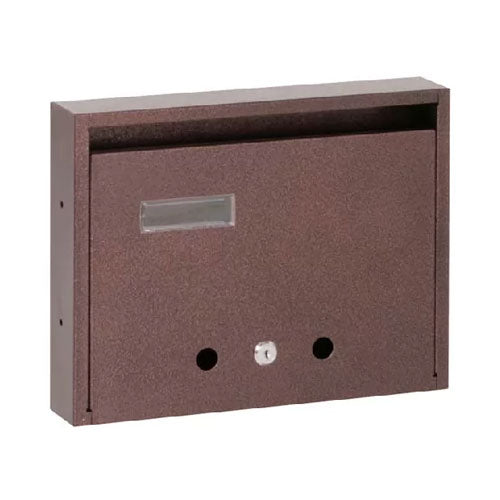 Postaláda lépcsőházi A4-es fekvő 35x27cm névtartóval bronz Florida