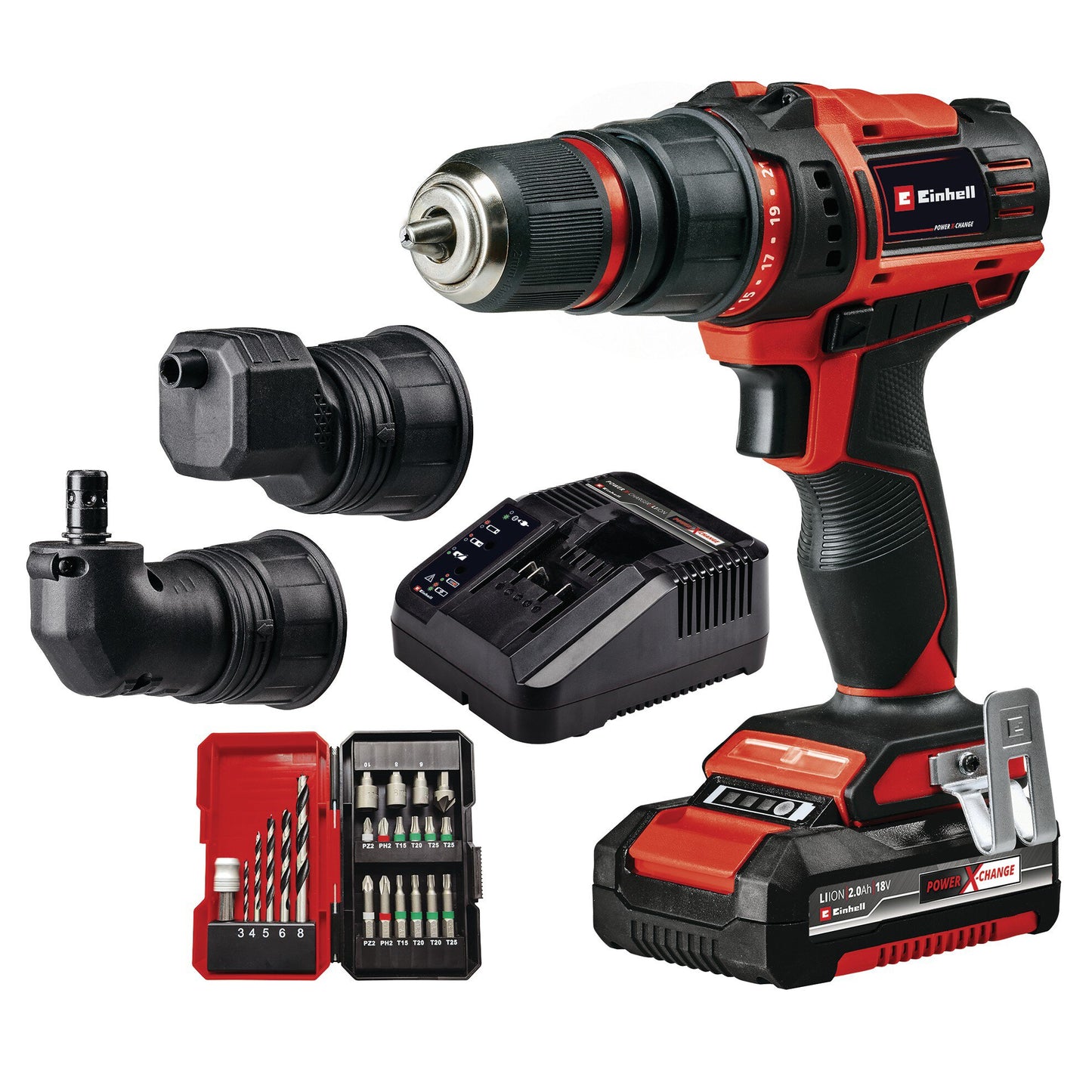 Einhell TE-CD 18/45 3X-Li +22 1x2,0Ah | Akkus fúró-csavarozó