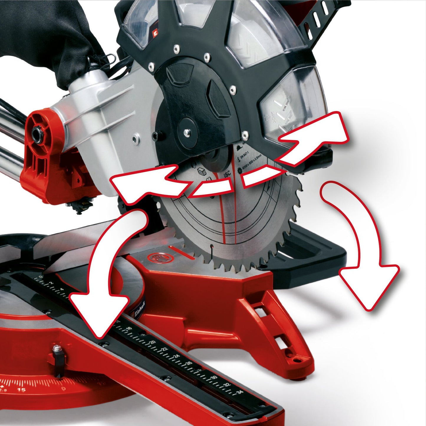 Einhell TC-SM 2534/1 Dual | Húzó-, -fejező- és gérvágó fűrész