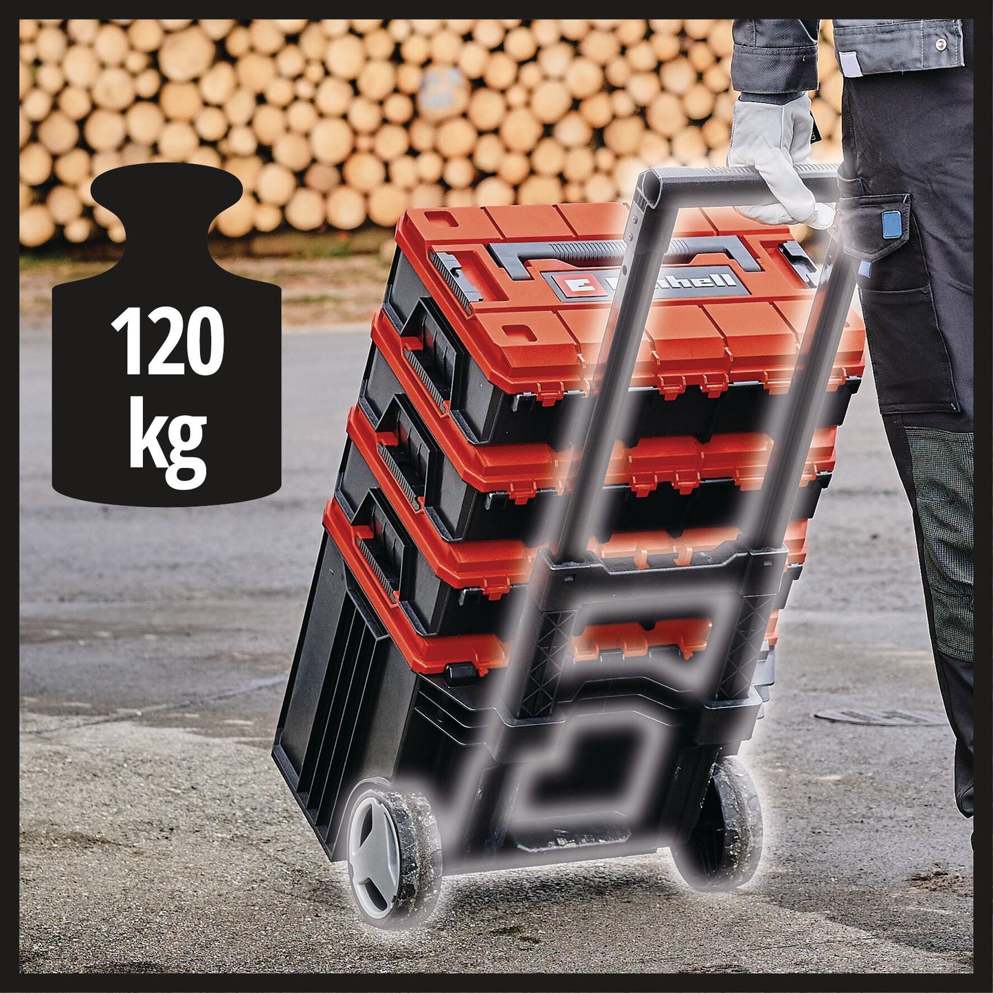 Einhell E-Case L with wheels | Rendszerkoffer