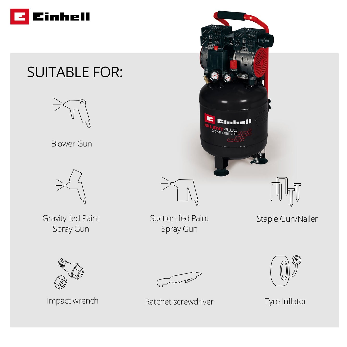 Einhell TE-AC 135/24 Silent Plus | Kompresszor