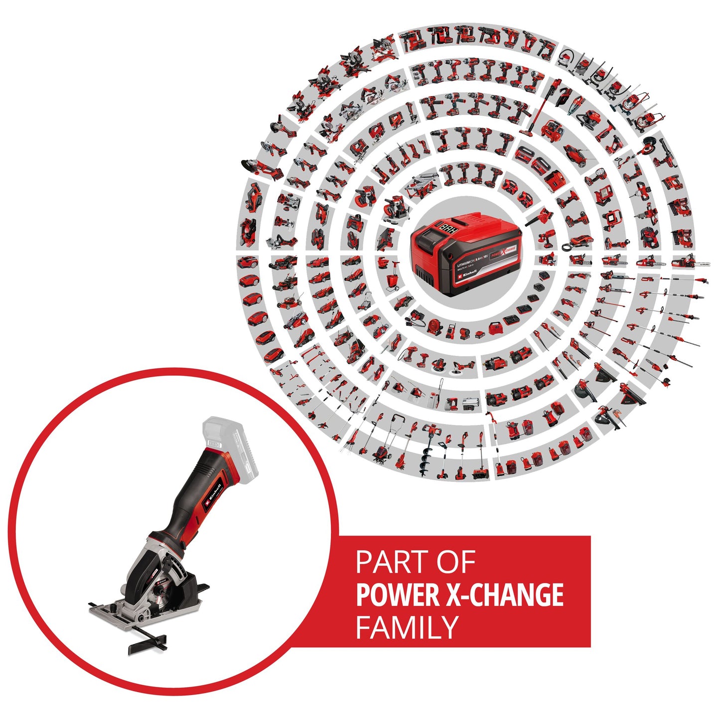 Einhell TE-CS 18/89 Li - Solo | Akkus mini kézi körfűrész