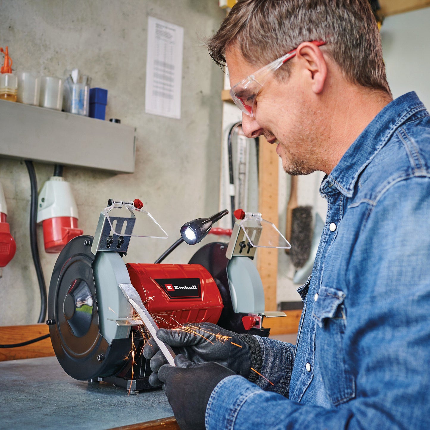 Einhell TC-BG 200 L | Kétkorongos köszörűgép