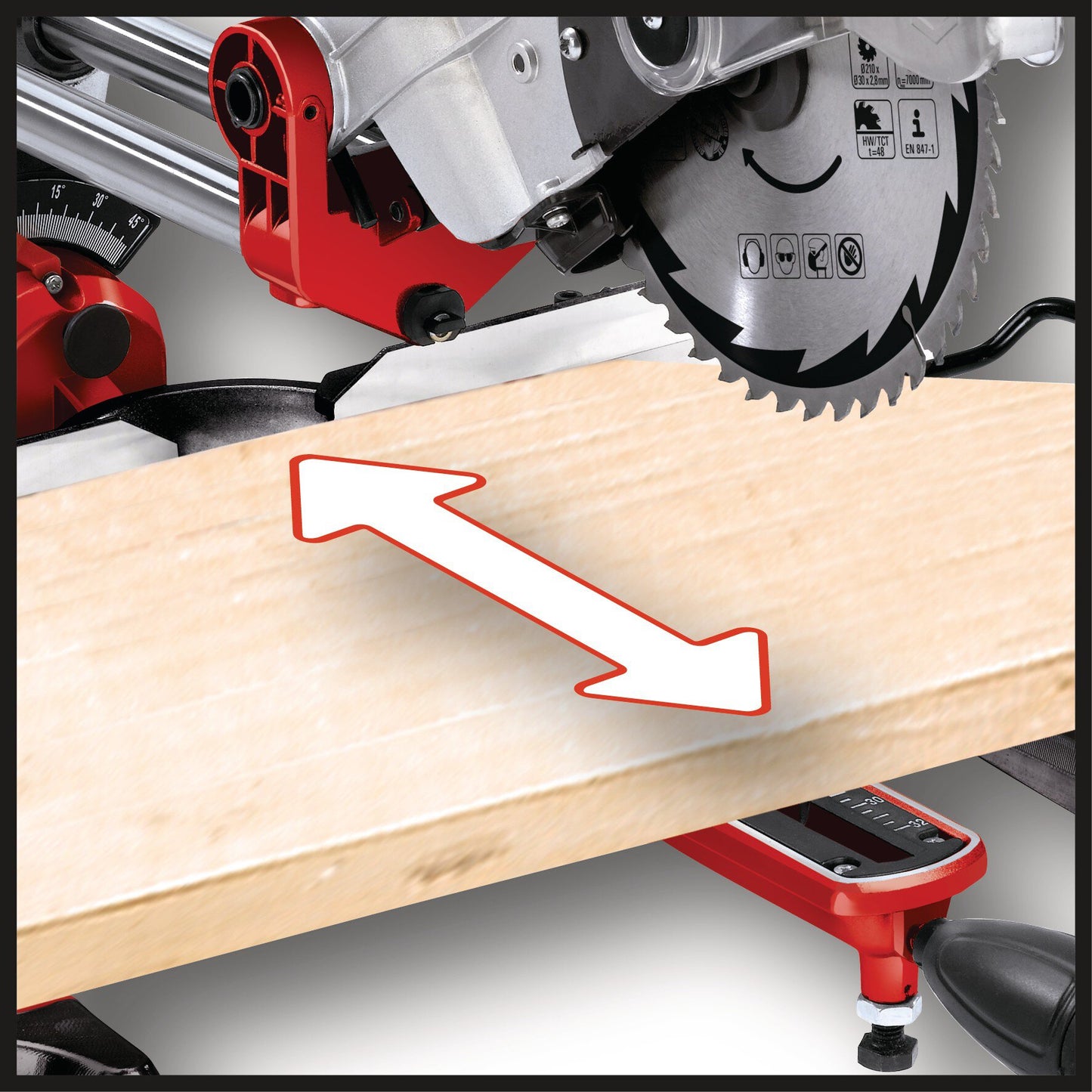 Einhell TC-SM 2534 Dual | Húzó-, -fejező- és gérvágó fűrész
