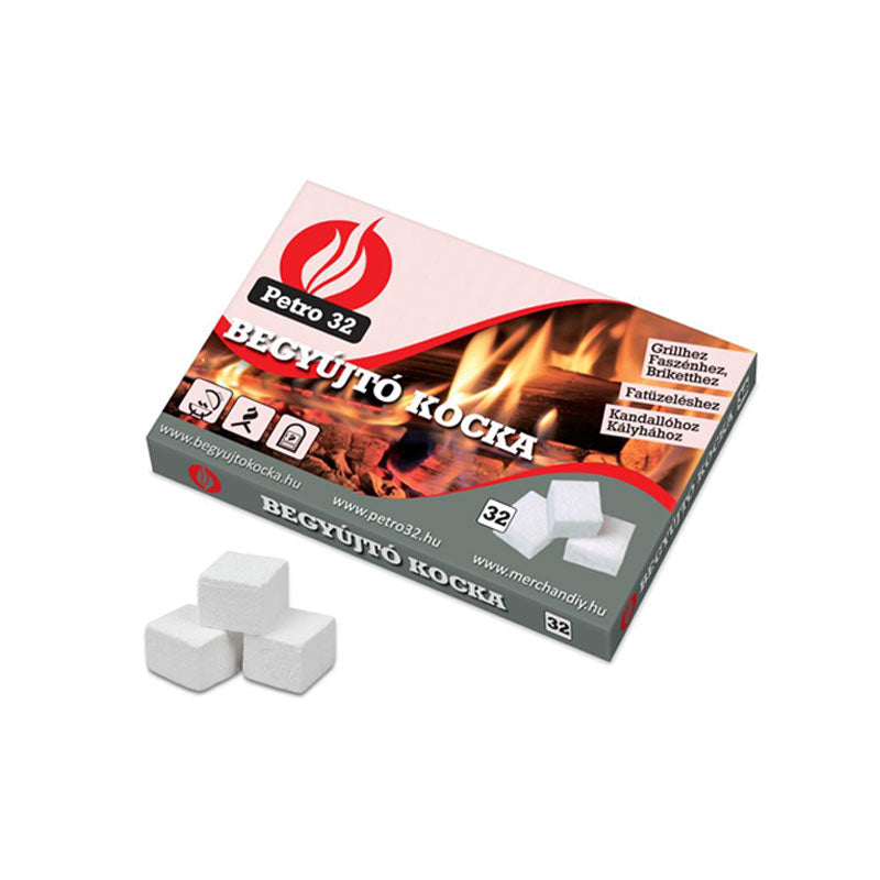 Alágyújtós 32 kockás 190gr Petro (24db/karton)
