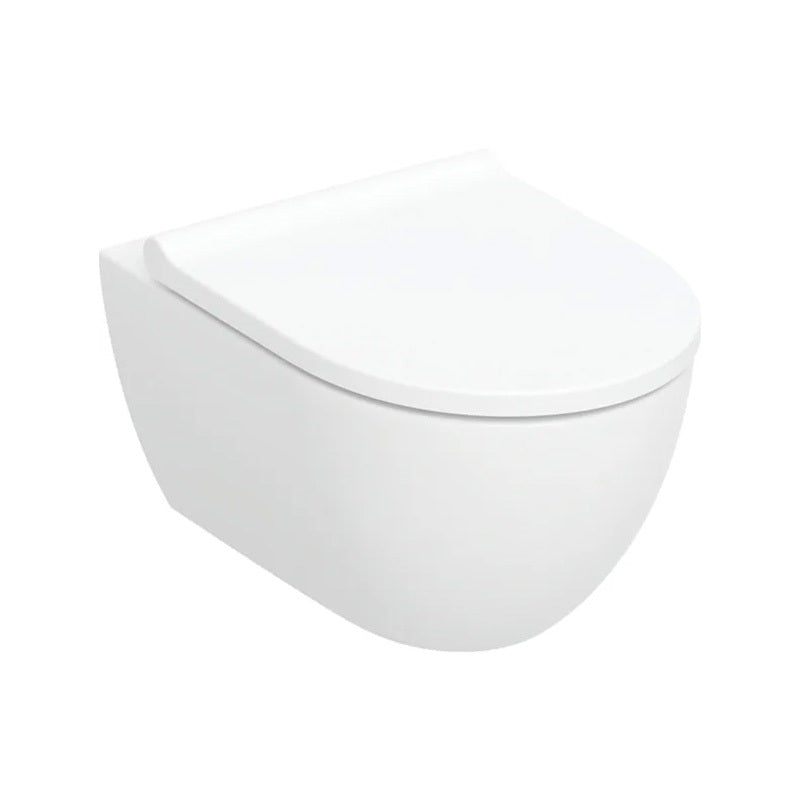 Geberit Acanto fali, mélyöblítésű WC szett, zárt forma, TurboFlush, wc ülőkével