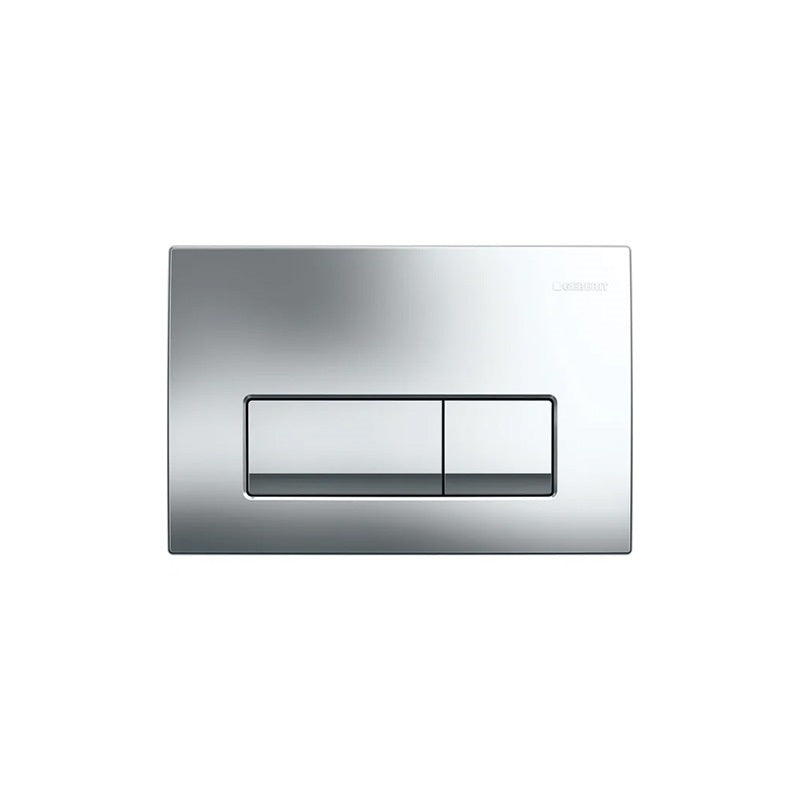 Geberit Delta50 működtetőlap, 2 mennyiséges öblítéshez, Fényes króm