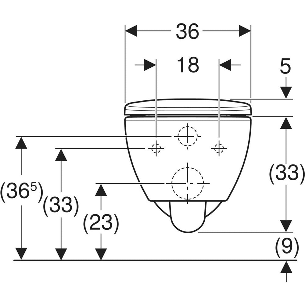 Geberit Selnova fali WC mélyöblítésű készlet, Premium, zárt forma, WC-ülőkével