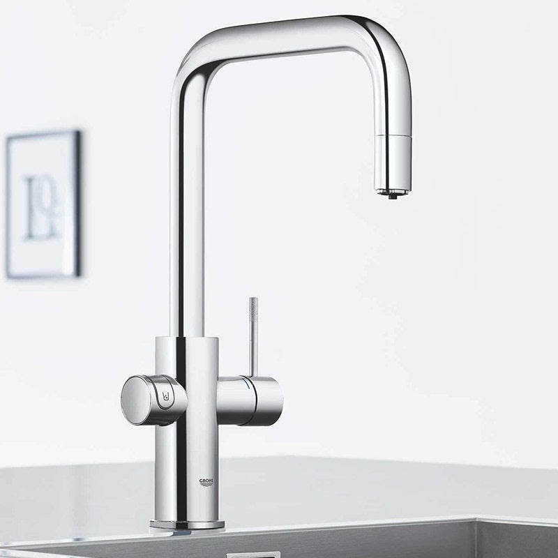 GROHE BLUE HOME U KIFOLYÓS KIHÚZHATÓ GYÖNGYÖZTETŐVEL KRÓM