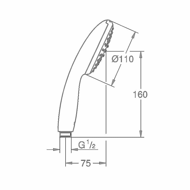 GROHE NEW TEMPESTA ZUHANYFEJ 100L