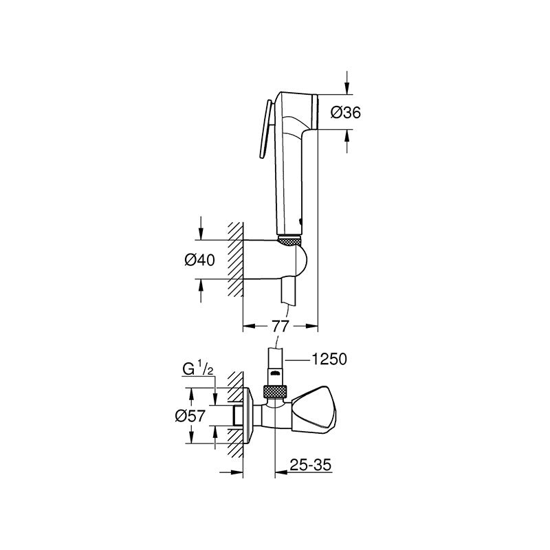 Grohe Tempesta-f trigger intim zuhany