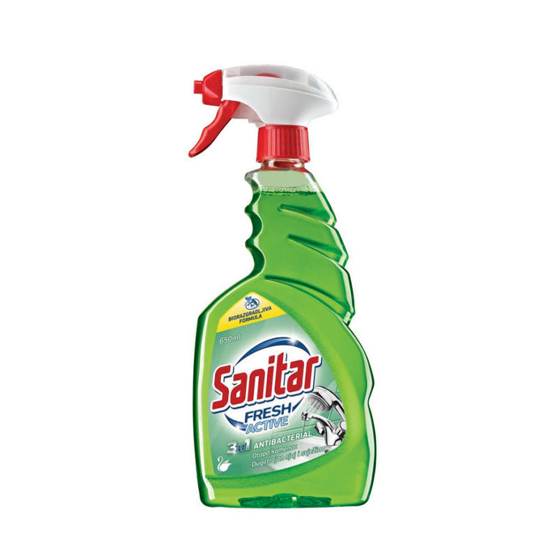 Fürdőszobai tisztítószer 650ml Sanitar Fresh Active
