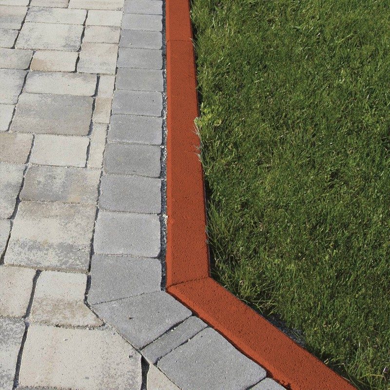 Semmelrock® KERTI SZEGÉLY 100/20/5 CM VÖRÖS