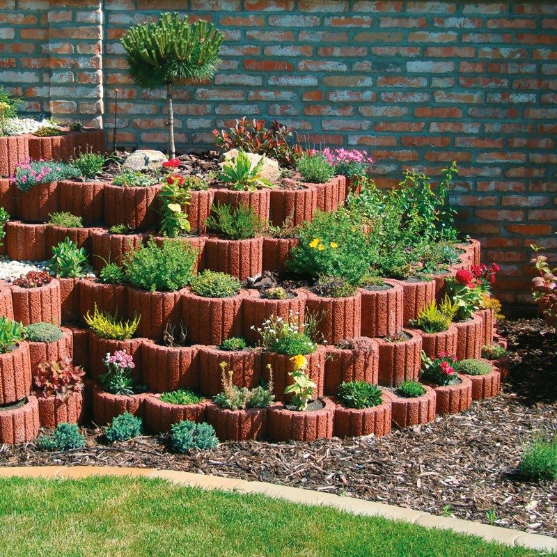 Semmelrock® MINI NÖVÉNYEDÉNY 30/20 CM VÖRÖS-BARNA