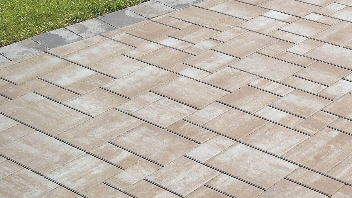 Semmelrock® CITYTOP+ KOMBI 6 CM BARNA-FEHÉR