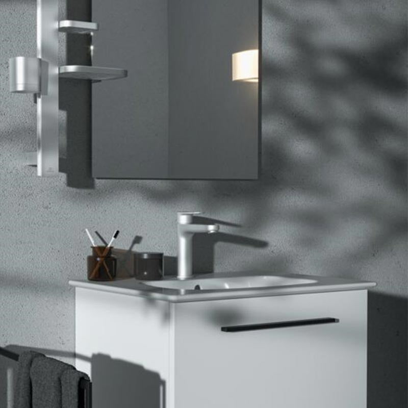Ideal Standard Cerafine Model Oegykaros mosdócsaptelep, click-clack leeresztővel, matt ezüst