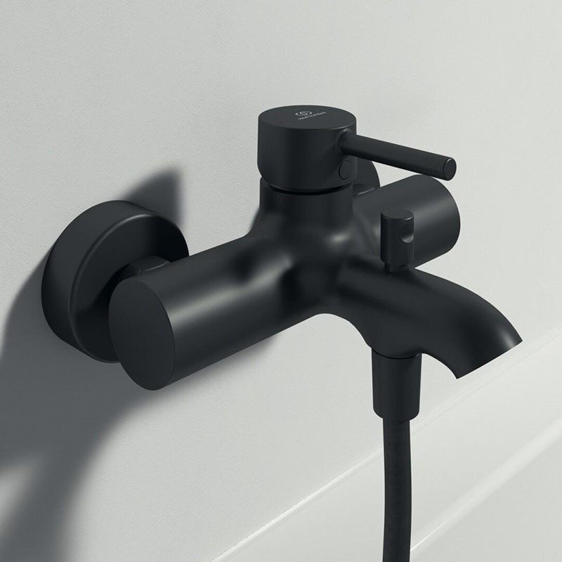 Ideal Standard Ceraline falon kívüli kádcsaptelep, silk black