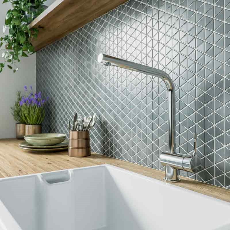 Ideal Standard Ceralook álló mosogató csaptelep, l-kifolyó, króm