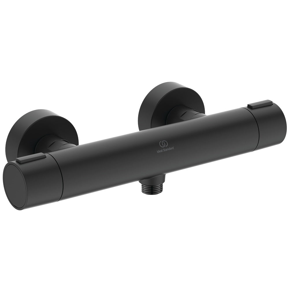 Ideal Standard Ceratherm ALU+ termosztátos zuhanycsaptelep, silk black