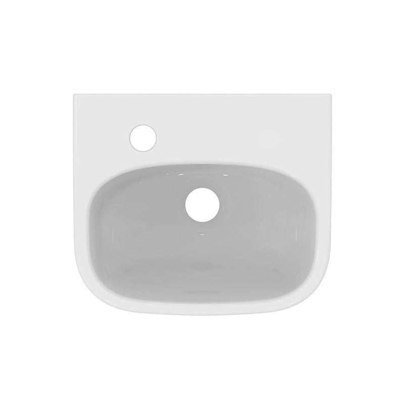Ideal Standard i.life A kézmosó, 350x300, bal oldali csaplyukkal, túlfolyóval, fehér