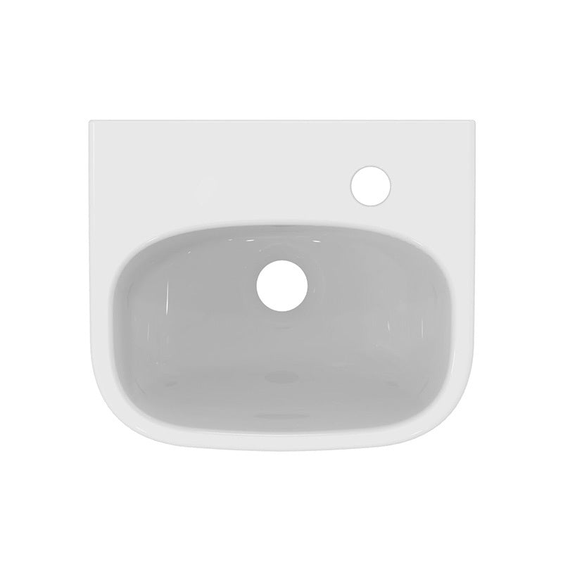 Ideal Standard i.life A kézmosó, 350x300, jobb oldali csaplyukkal, túlfolyóval, fehér