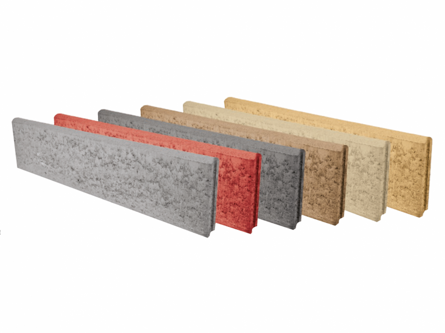 KK Kavics Beton kertiszegély 5 x 25 x 100 cm