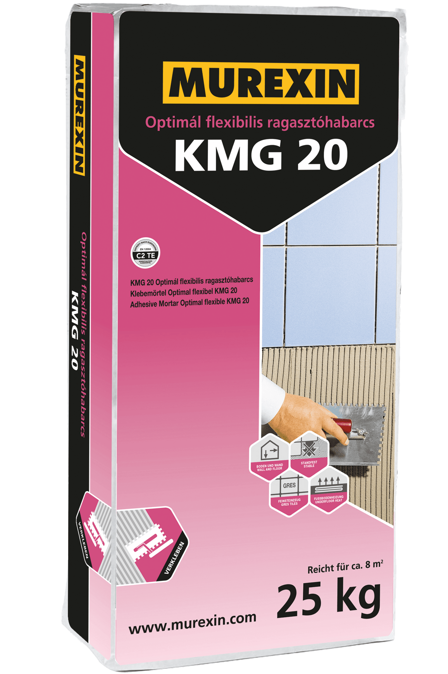 Murexin KMG 20 Optimál flexibilis ragasztóhabarcs