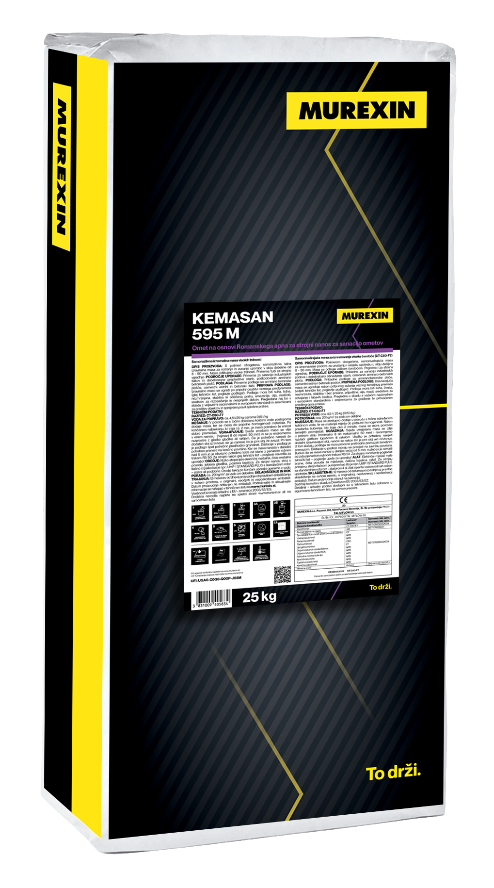 Murexin KEMASAN 595 M Gépi felújító vakolat rómaicementtel