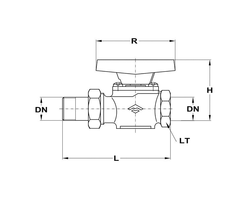 Mofém Aha golyós csap 3/4" kb+told.kék natúr