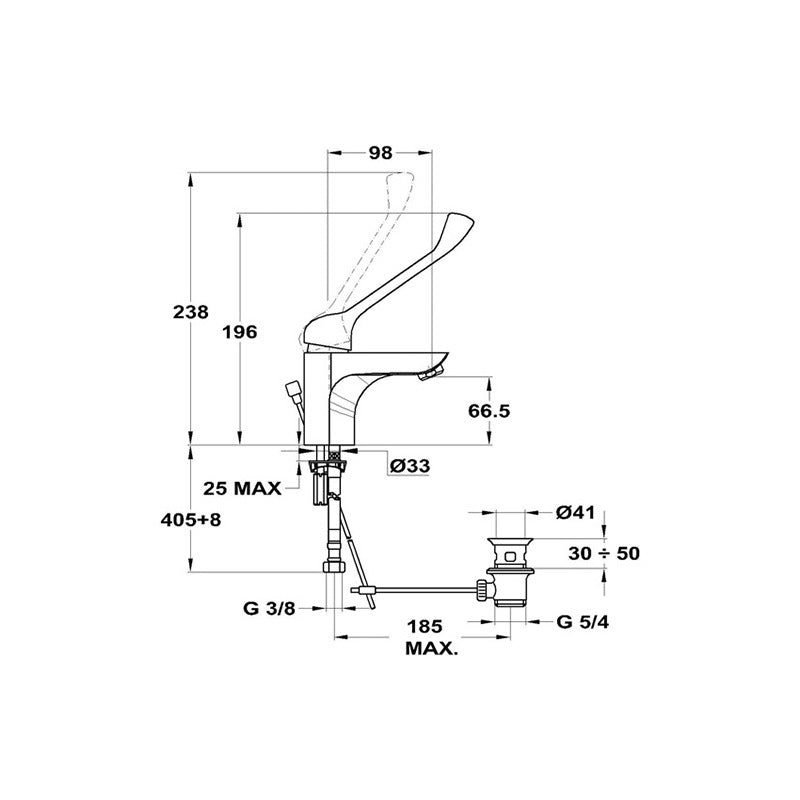 Mofém Trend Plus mosdó orvosi