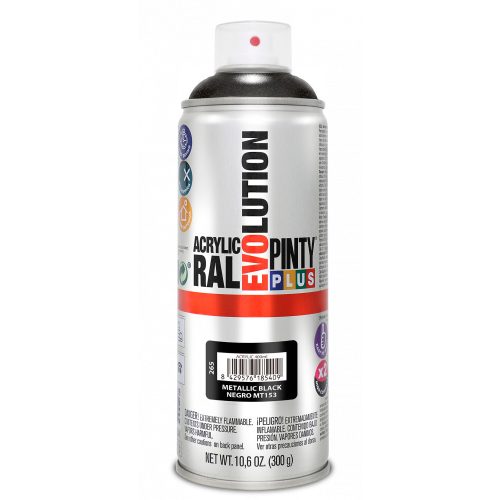 EVO akril metál fekete MT153 400ml