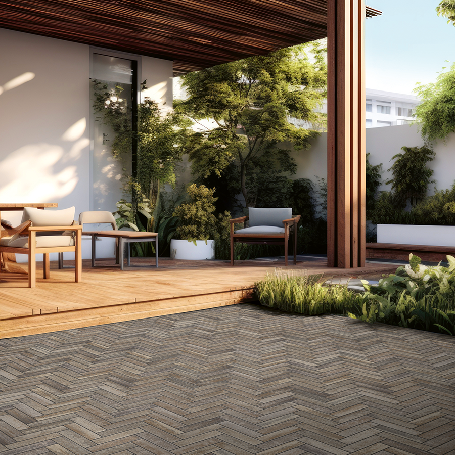 Semmelrock® PARCETTO 32/8/8 CM GRAFIT-TERRA