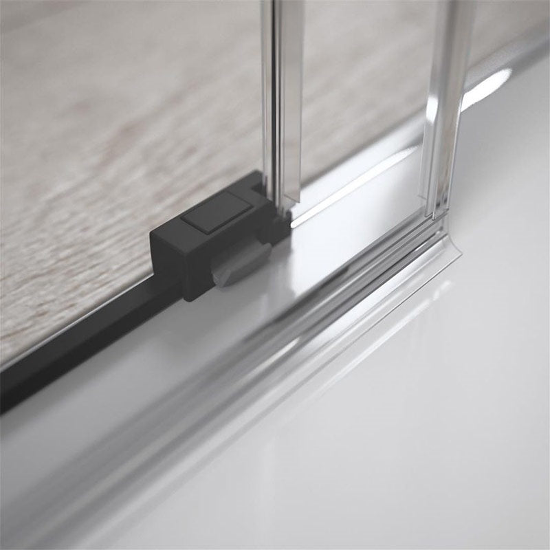 Radaway Idea Black DWJ 160 B görgős zuhanyajtó, balos, fekete