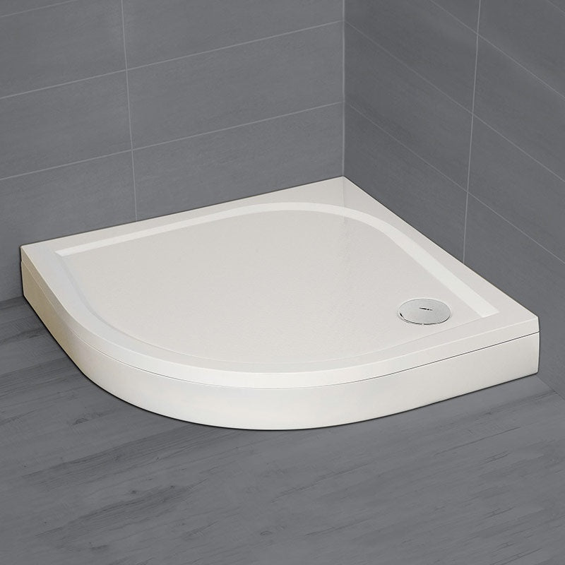 Radaway Paros A íves zuhanytálca 90x90 fehér, ajándék szifonnal