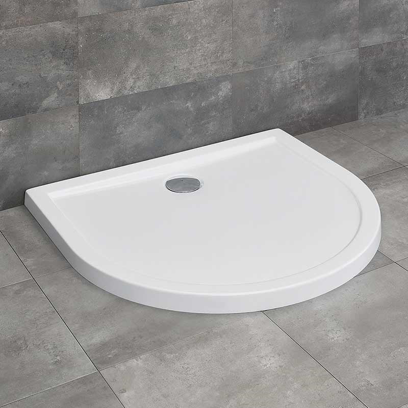 Radaway Delos P 100x90 íves, lapos, akril zuhanytálca