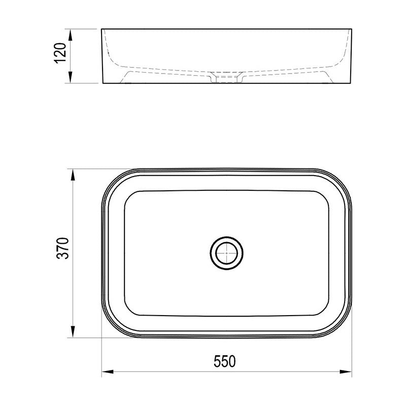 Ravak Ceramic Slim R kerámiamosdó, fekete