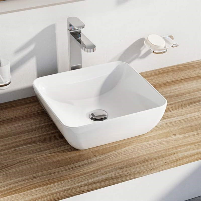 Ravak mosdó Uni 380 s slim, pultra ültethető, fehér