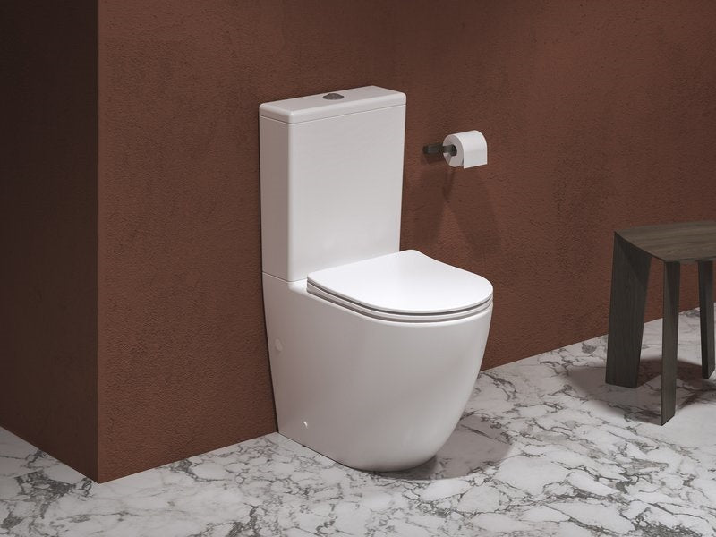 Ravak Optima RimOff monoblokkos WC ülőkével, fehér