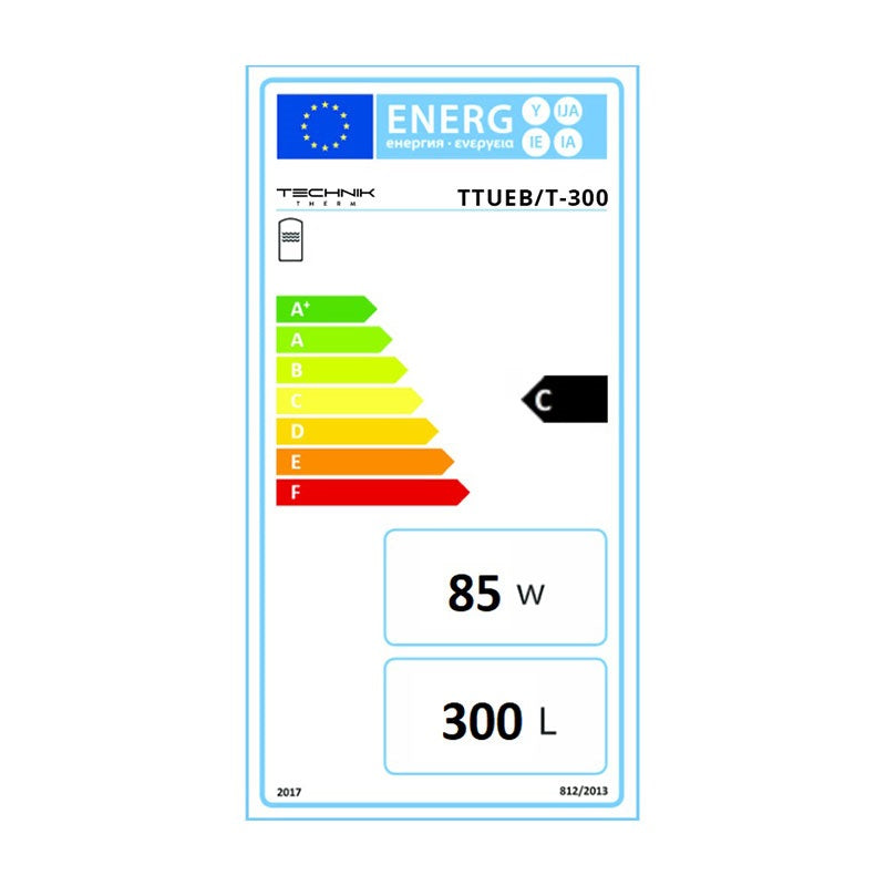 Technik Therm indirekt hmv tároló egy standard csőkígyóval, 300 l, ttueb/t-300