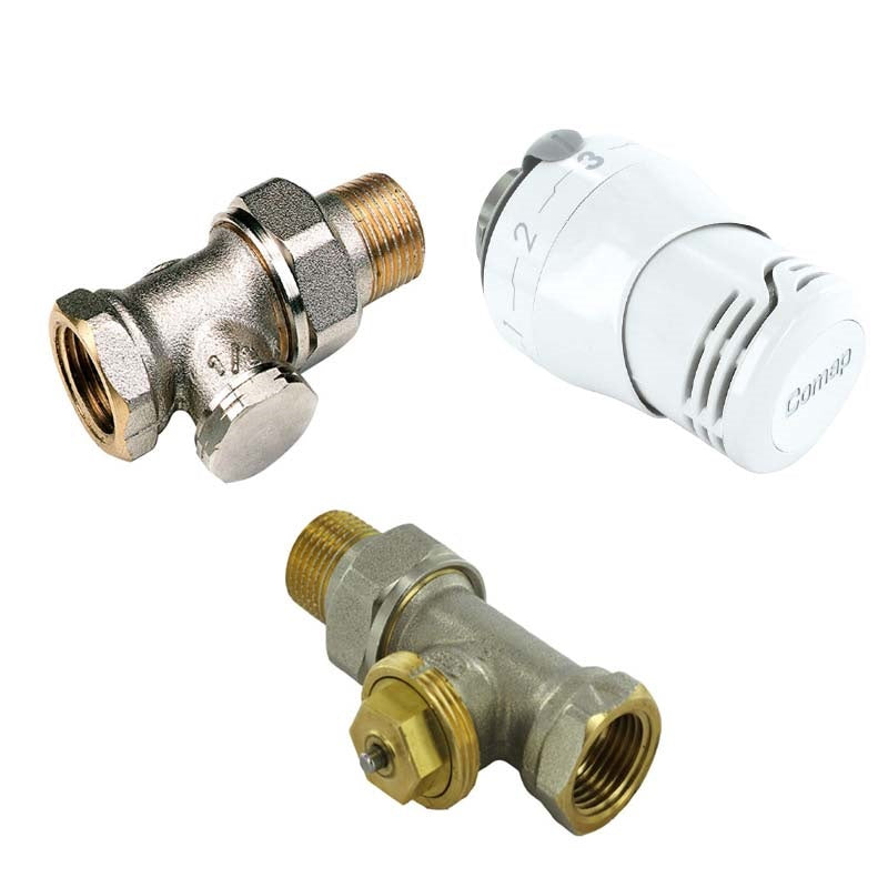 Technik Therm Senso radiátorszelep szett 1/2" egyenes, belsőmenetes