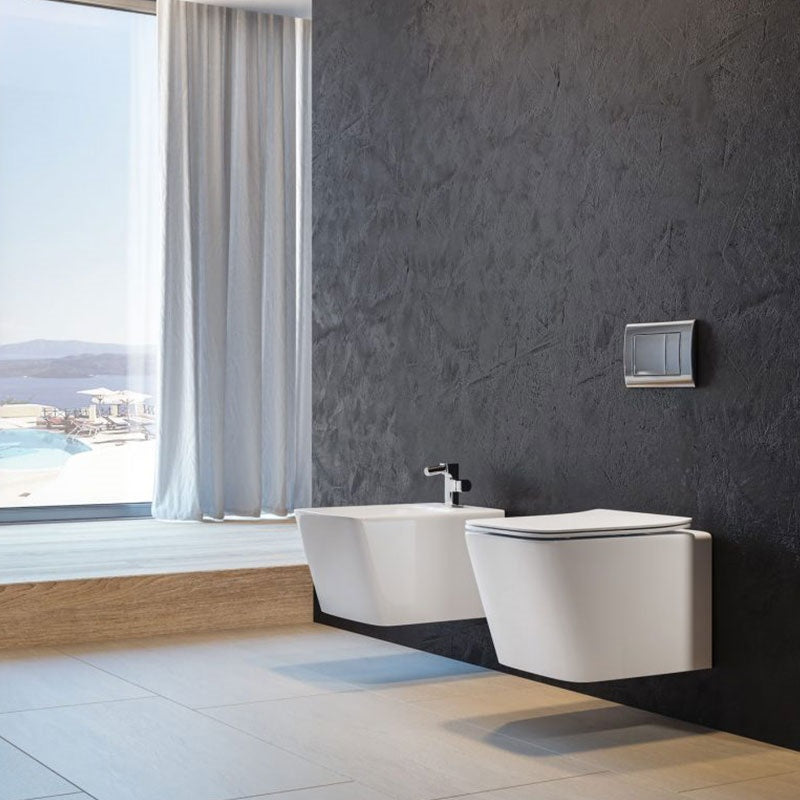 Strohm Teka Formentera wc fali rimless szögletes ülőkével